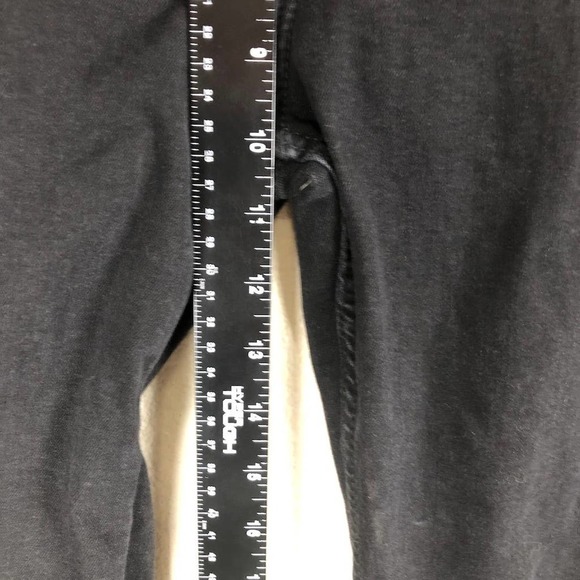 Zara Black Straight Leg Jeans with Floral Embroidery - Picture 10 of 15